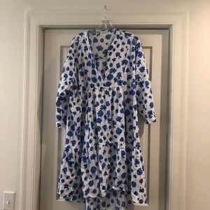 ZARA floral dress, high/low